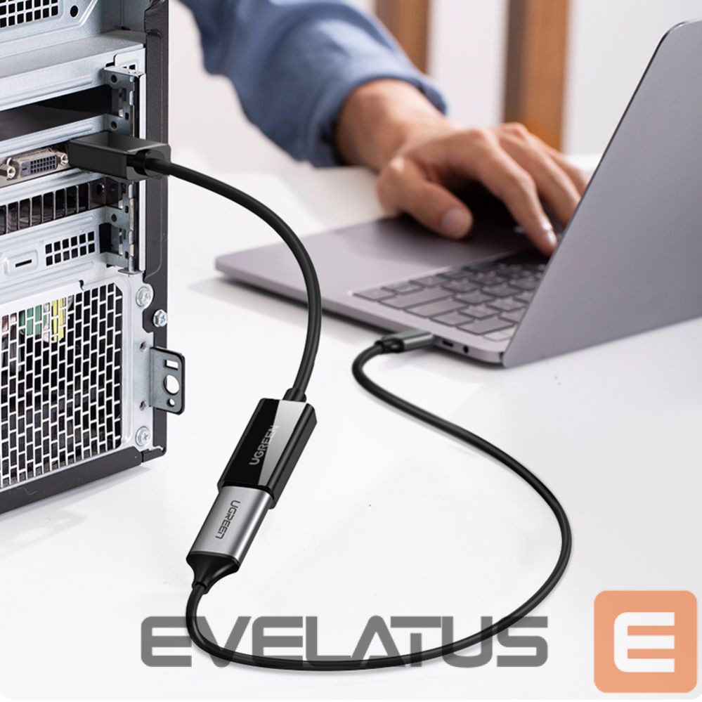 Cable Ugreen MM137 40363 DisplayPort (Male) to HDMI (Female) 4K/1080p Adapter - Black Black