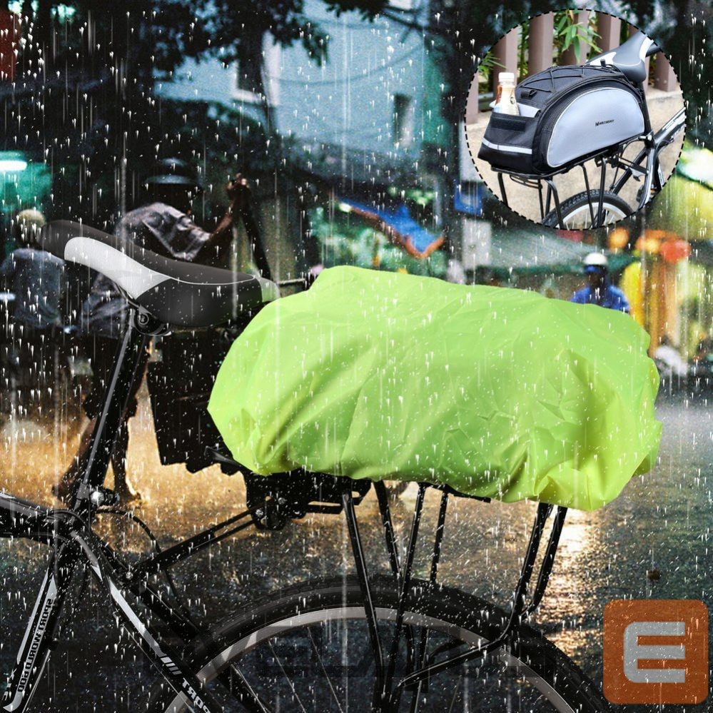 Jalgratta tarvik Wozinsky Wozinsky Universal Waterproof Rain Cover for Bike Pannier Bag or Backpack green (WBB5YW)