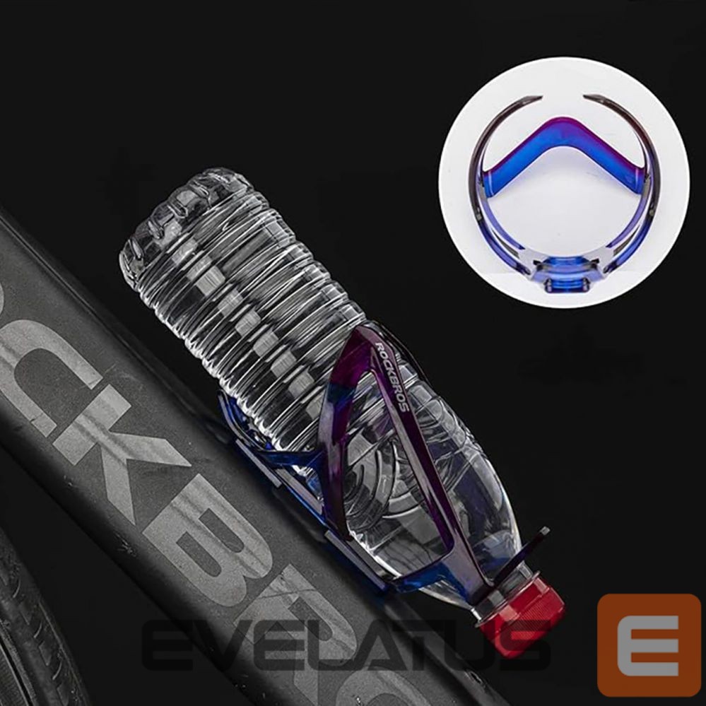 Bicycle accessory Rockbros Rockbros FK338 bicycle holder for water bottle - blue and purple