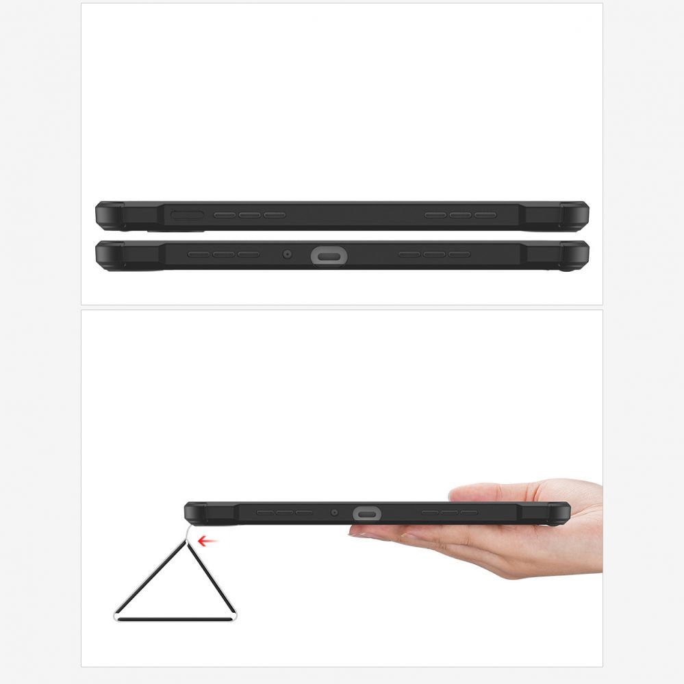 Tagakaaned Dux Ducis Dux Ducis Toby Armored Flip Smart Case for Oppo Pad with Stylus Holder Black