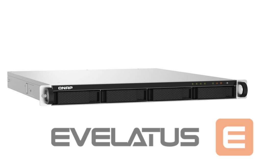 Flash drive QNAP 4-Bay NAS TS-432PXU-2G Up to 4 SATA 6Gb/s, 3Gb/s, AL324 ARM Cortex-A57 Quad-Core, Processor frequency 1.7 GHz, 2 GB, DDR4, 2x10 Gigabit Ethernet SFP+; 2x2.5 Gigabit Ethernet; PCIe Gen 2 x2; 4x USB 3.2 Gen 1