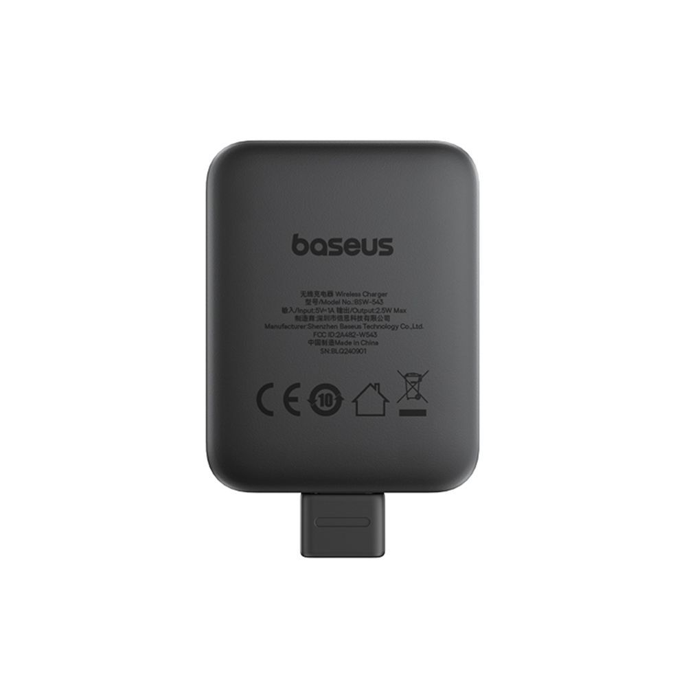 Adapteris Baseus Baseus MagPro 2.5W Magnetic Inductive Charger for Apple Watch - Black