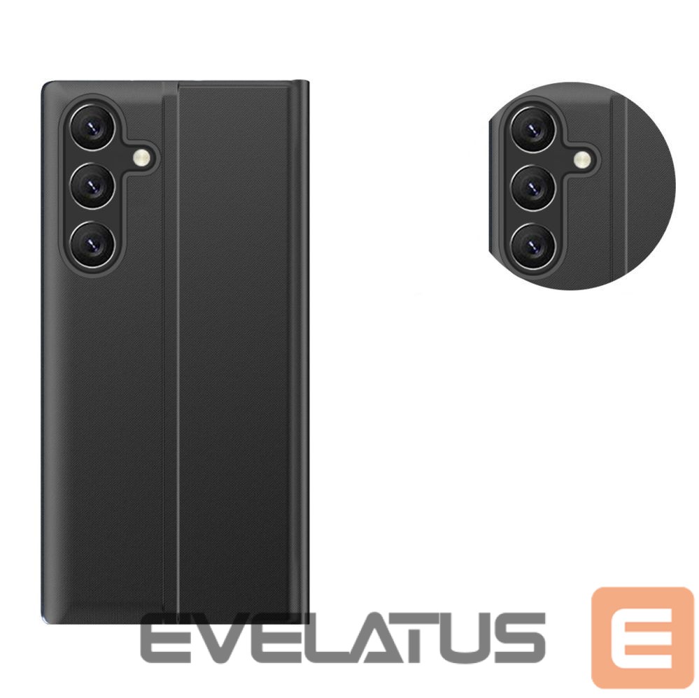 Tagakaaned Hurtel New Sleep Case Flip Cover with Stand Function for Samsung Galaxy A26 - Black