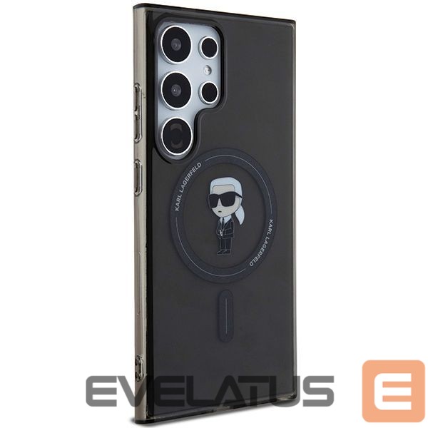 Aizmugurējais vāciņš Karl Lagerfeld Karl Lagerfeld IML Ikonik MagSafe Case for Samsung Galaxy S24 Ultra - Black