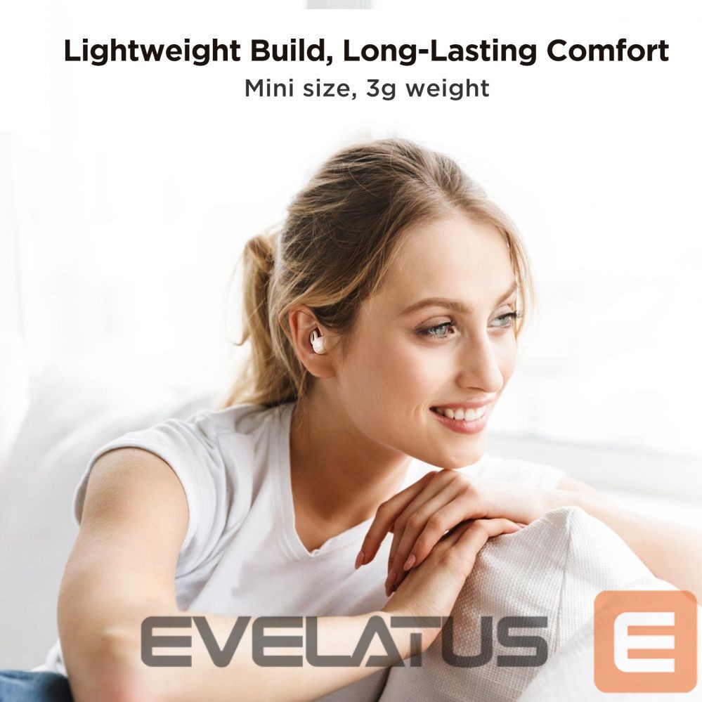 Kõrvaklapid Joyroom Joyroom JR-TS1 Cozydots Series TWS headphones with Bluetooth 5.3 and noise cancellation - white