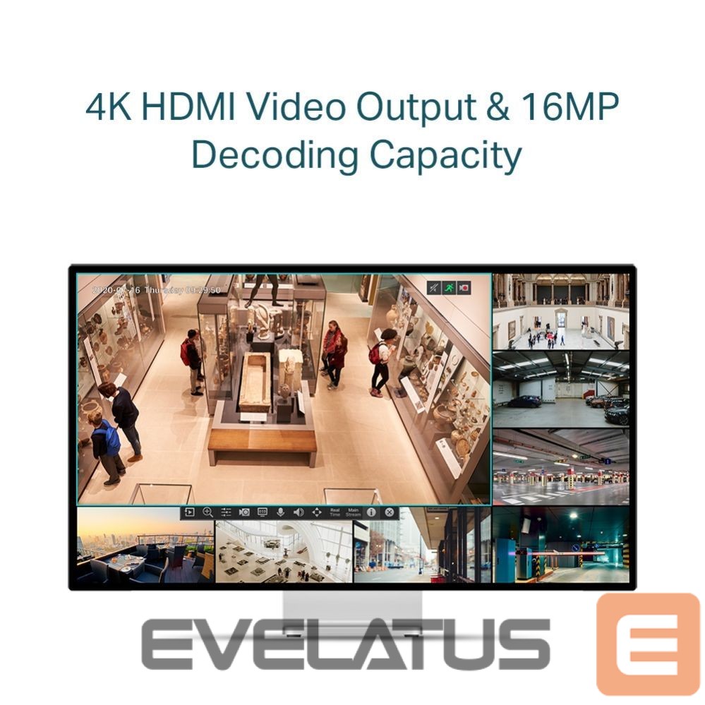 аксессуары для наблюдения TP-Link NET VIDEO RECORDER 4CH/VIGI NVR1104H-4P