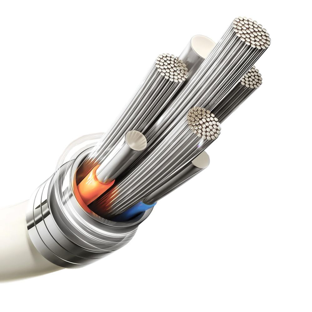 Kabelis Joyroom Joyroom S-A53 3A USB-A Cable - Lightning with Fluorescent Tip 2m - Beige