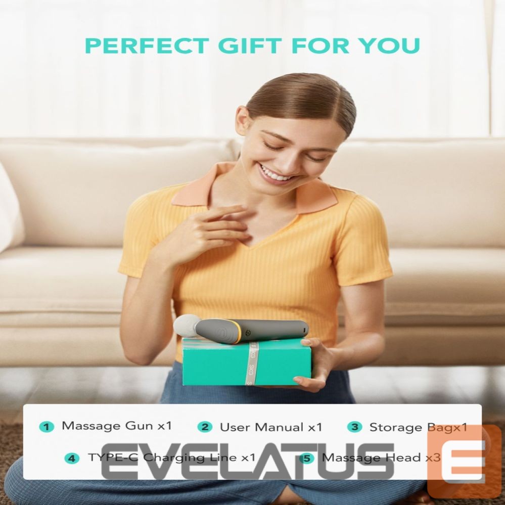 Massaažiseadmed SKG SKG F5-EN massage gun for the whole body - gray