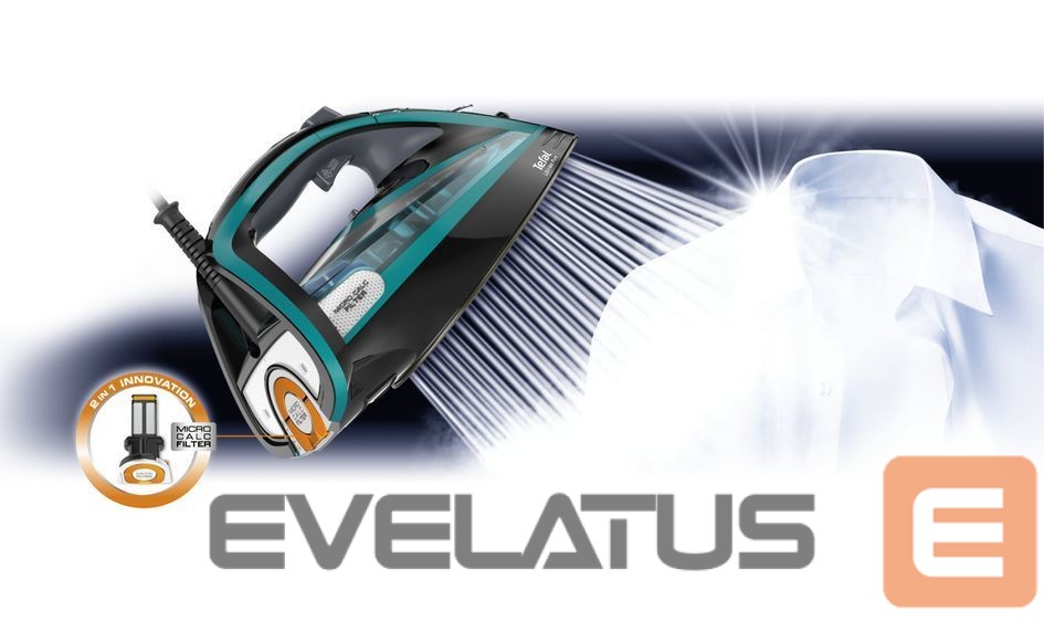 Triikrauad TEFAL | Ultimate Pure FV9844E0 | Steam Iron | 3200 W | Water tank capacity 350 ml | Continuous steam 60 g/min | Steam boost performance 250 g/min | Blue/Black