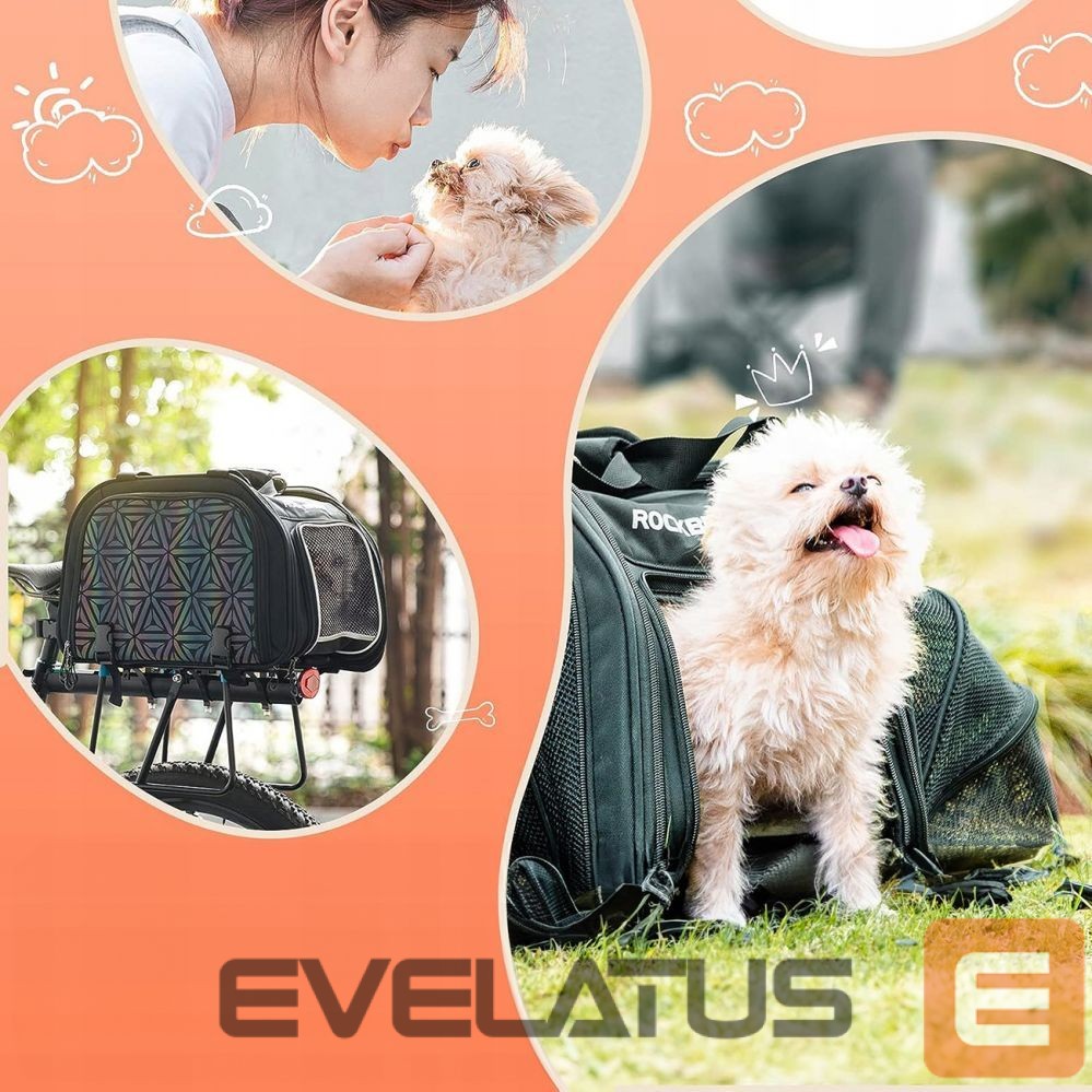 Bicycle accessory Rockbros Rockbros 30140028001 transport bicycle bag for cats and dogs - black