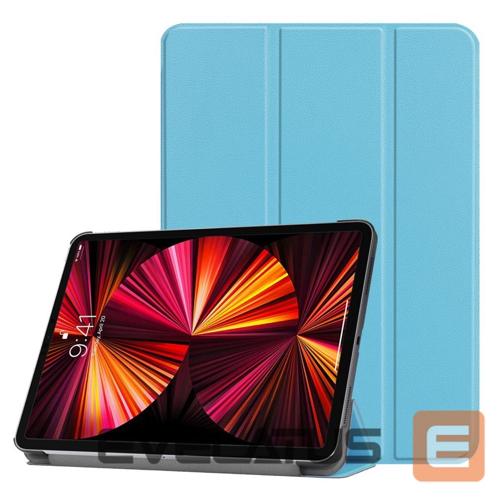 Kaaned iLike Galaxy Tab S9 Ultra 14.6 Tri-Fold Eco-Leather Stand Case Sky Blue