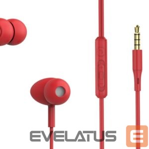 Laidinės ausinės Tellur  Basic Gamma Wired In-Ear Headphones Red 