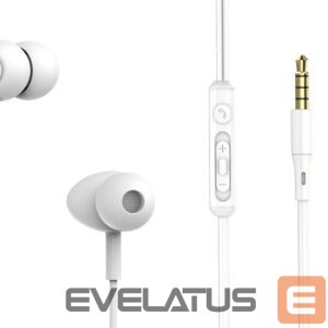 Laidinės ausinės Tellur  Basic Gamma Wired In-Ear Headphones White 