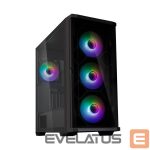 Arvuti korpus ZALMAN  Z10 DUO ATX ZM-IF120 x4 Black 