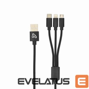 Cable Sbox  USB 2.0 8-pin/Type-C/Micro USB charging only 2.4A 1M BULK 