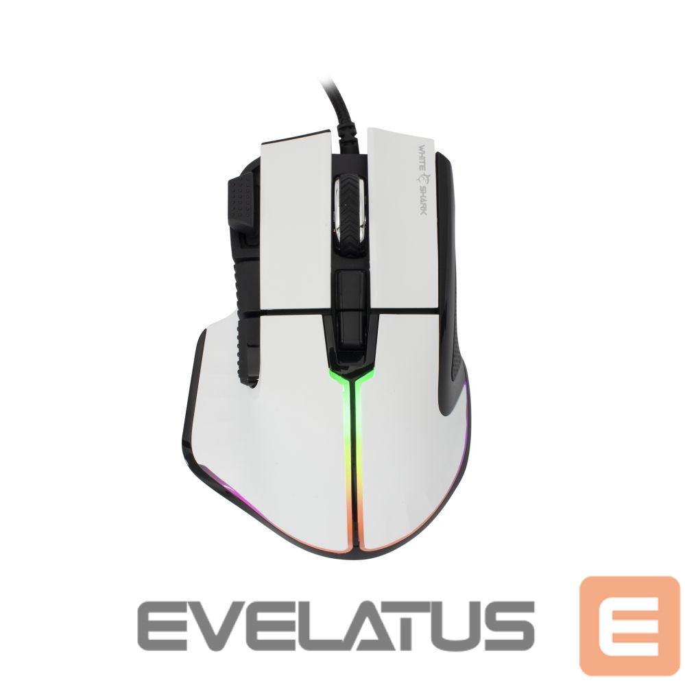 Computer mouse White Shark GM-9006 MARROK White RGB / 12.000 dpi