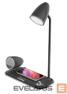 Desc lamp Tellur  Nostalgia Wireless Desk Charger, Bluetooth Speaker, Desk Lamp black 