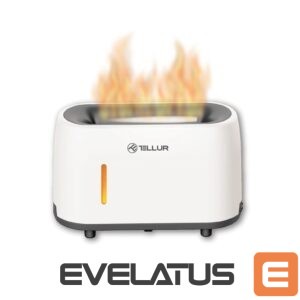 Cita mazā sadzīves tehnika Tellur  Flame aroma diffuser 240ml, 12 hours, remote control, white 