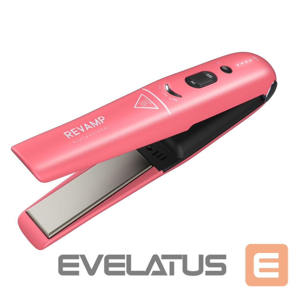 Выпрямитель волос Revamp ST-1700PK-EB Progloss Liberate Cordless Ceramic Compact Hair Straightener Pink