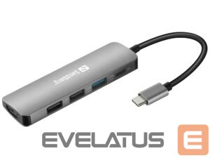 Cita datorprece Sandberg  136-32 USB-C Dock HDMI+3xUSB+PD 100W 