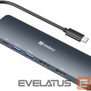 Cita datorprece Sandberg  136-43 USB-C 8K Display Dock 