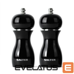 Virtuvei Salter  7613 BKXRA Gloss Salt and Pepper Mills Black 
