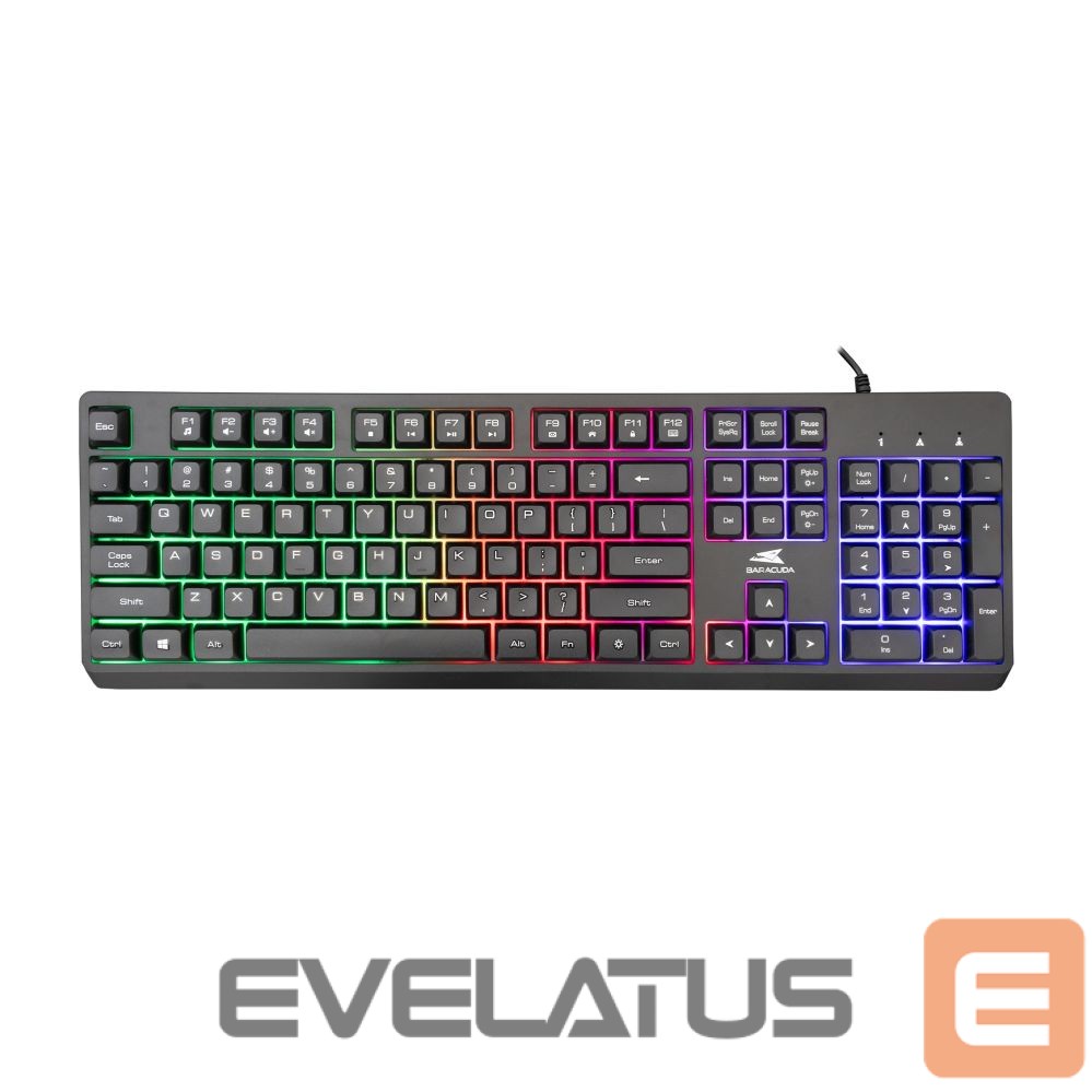 Arvuti klaviatuur Baracuda BGK-02114 Starfish Black US