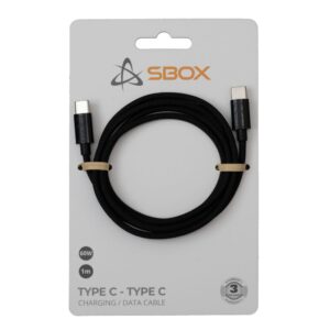 Cable Sbox  Type C - Type C M/M 1m black TYPEC-1-B 