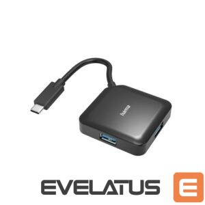 Cita datorprece Hama  Hama 00200112 USB Hub 3.0 4-port Type-C Black 