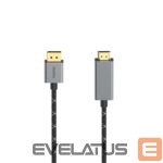 Kabelis Hama  Hama 00200506 Video Cable, DisplayPort Plug - HDMI Plug, Ultra-HD 4K@60Hz 1.5m 