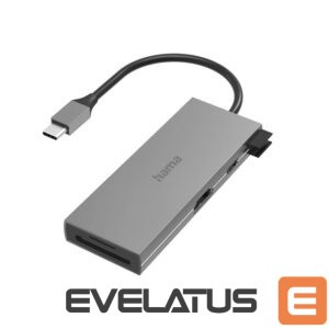 Cita datorprece Hama  Hama 00200110 USB-C Hub, Multiport, 6 Ports, 2 x USB-A, USB-C, HDMI, SD, microSD 
