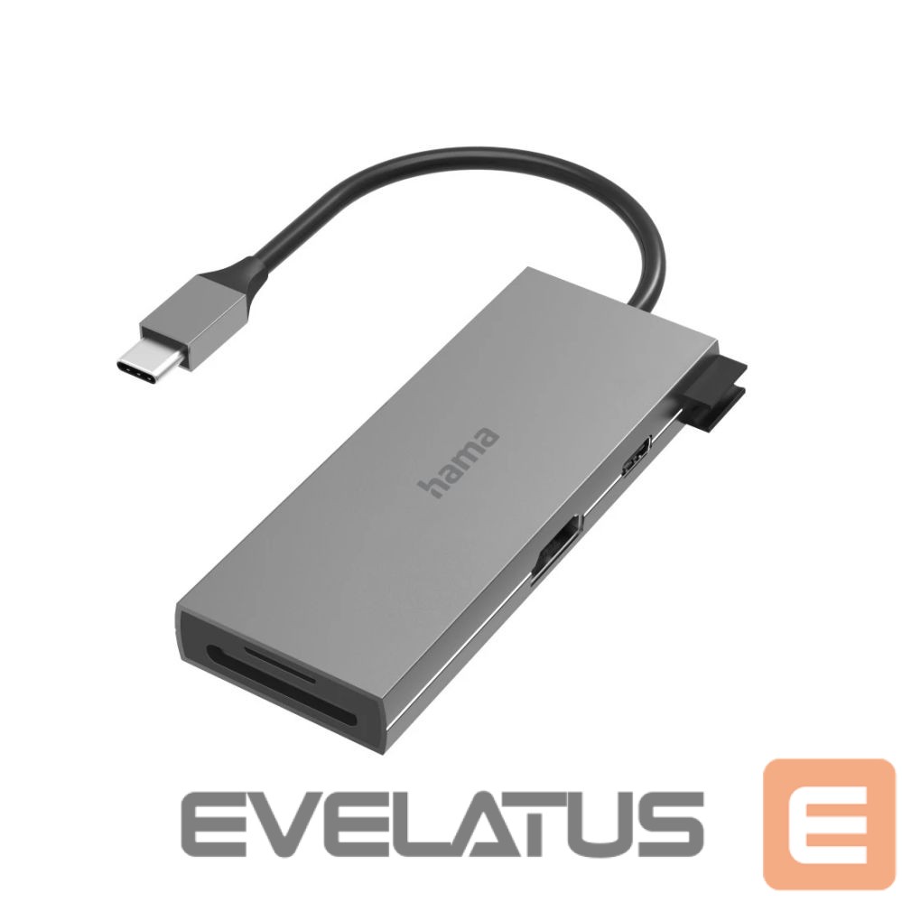 Muu arvutitarvik Hama Hama 00200110 USB-C Hub, Multiport, 6 Ports, 2 x USB-A, USB-C, HDMI, SD, microSD