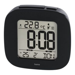 Sienas pulksteņi un pulksteņi interjeram Hama  Hama 00186373 RC 45 Alarm Clock Black 
