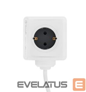 Koduelektroonika Tellur  Power Cube Extended, Power strip 4 Outlets + 2xUSB ports, 1.5m cable white 