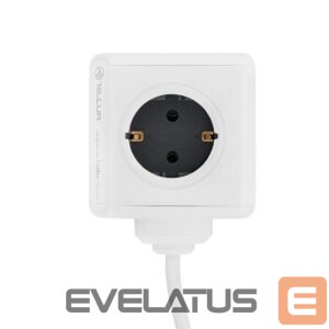 Koduelektroonika Tellur  Power Cube Extended, Power strip 4 Outlets + 2xUSB ports, 1.5m cable white 