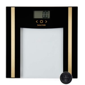 Scales Salter  SA00550BGCFAS Glass Analyser Bathroom Scale Black/Gold 
