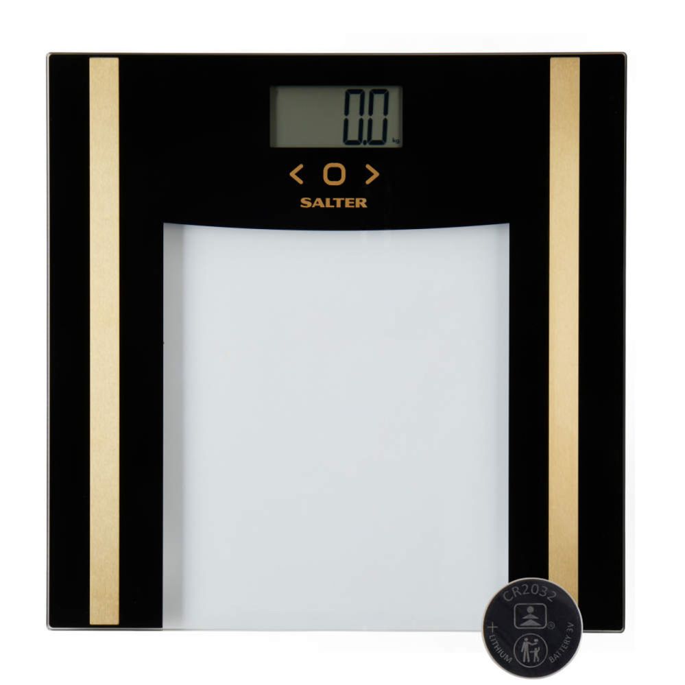 Kaalud Salter SA00550BGCFAS Glass Analyser Bathroom Scale Black/Gold