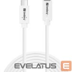 Kabelis Sandberg  136-55 USB-C>C M-F USB 3.1 100W, 2M 