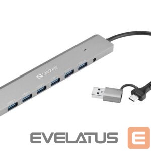 Converter Sandberg  136-66 USB-C/A to 7 x USB 3.0 Hub 