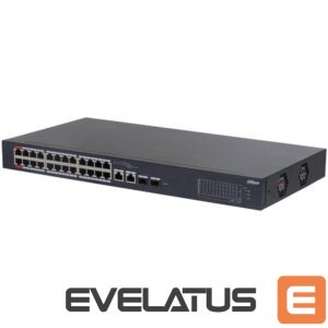 Commutator DAHUA  Switch||CS4226-24ET-240|Desktop/pedestal|Rack 1U|24x10Base-T / 100Base-TX|2x10/100/1000BASE-T/SFP combo|2|26|PoE ports 24|240 Watts|CS4226-24ET-240 