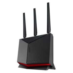 Ruuterid Asus  Wireless Router||6800 Mbps|Mesh|Wi-Fi 5|Wi-Fi 6|Wi-Fi 6e|Wi-Fi 7|IEEE 802.11a|IEEE 802.11b|IEEE 802.11g|IEEE 802.11n|IEEE 802.11ac|IEEE 802.11ax|USB 2.0|3x2.5GbE|LAN \ WAN ports 2|Number of antennas 4|RT-BE86U 