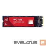Hard drive SSD Western Digital  SSD||Red SA500|1TB|M.2|SATA 3.0|Write speed 530 MBytes/sec|Read speed 560 MBytes/sec|2.38mm|TBW 600 TB|MTBF 2000000 hours|WDS100T1R0B 