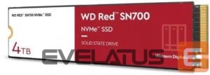 Hard drive SSD Western Digital  SSD||Red SN700|4TB|M.2|NVMe|Write speed 3100 MBytes/sec|Read speed 3400 MBytes/sec|TBW 5100 TB|WDS400T1R0C 
