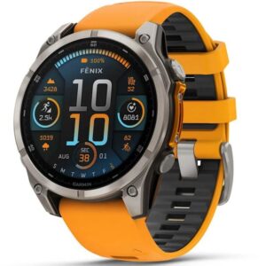 Viedpulksteni Garmin  SMARTWATCH FENIX 8 SAPPHIRE/ORANGE 010-02904-11 