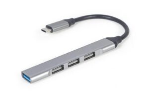 Parveidotājs Gembird  I/O HUB USB-C 4PORT/UHB-CM-U3P1U2P3-03 