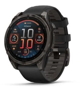 Viedpulksteni Garmin  SMARTWATCH FENIX 8 SAPPHIRE/BLACK/GRAY 47 mm, AMOLED 