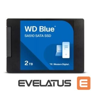Kietasis diskas SDD Western Digital  SSD||Blue SA510|2TB|SATA 3.0|Write speed 520 MBytes/sec|Read speed 560 MBytes/sec|2,5"|TBW 500 TB|MTBF 1750000 hours|WDS200T3B0A 
