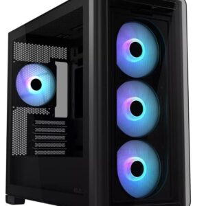 Computer case Asus  Case||A23 PLUS|MidiTower|Case product features Transparent panel|MicroATX|MiniITX|Colour Black|A23PLUSTG/ARGBBLACK 