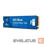 Hard drive SSD Western Digital  SSD||Blue SN5000|4TB|M.2|PCIe Gen4|NVMe|Write speed 5000 MBytes/sec|Read speed 5500 MBytes/sec|2.38mm|TBW 1200 TB|WDS400T4B0E 