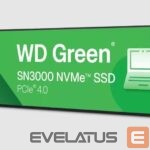Cietais disks SSD Western Digital  SSD||Green|1TB|M.2|PCIe Gen4|NVMe|Write speed 4200 MBytes/sec|Read speed 5000 MBytes/sec|2.3mm|TBW 150 TB|WDS100T4G0E 